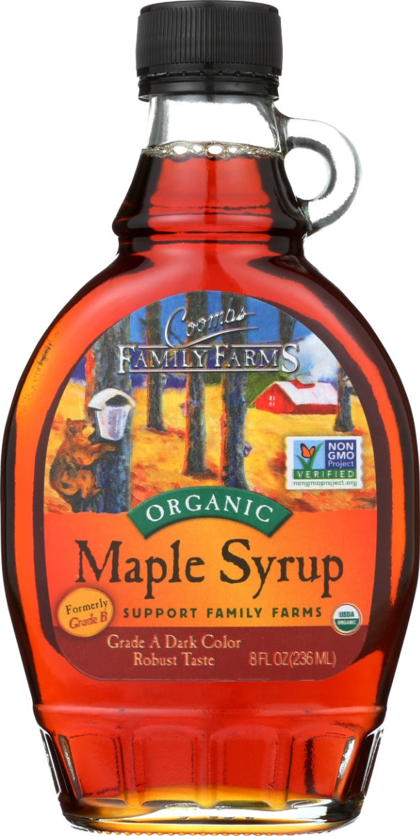 COOMBS FAMILY FARMS: Grade A Dark Color Organic Maple Syrup, 8 oz