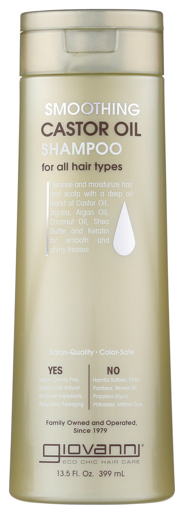 GIOVANNI COSMETICS: Smoothing Castor Oil Shampoo, 13.5 oz