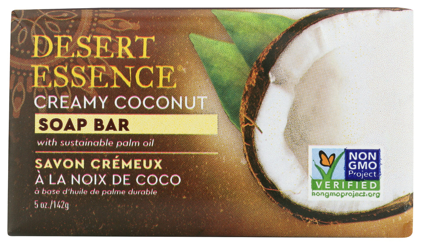 DESERT ESSENCE: Soap Bar Creamy Coconut, 5 oz