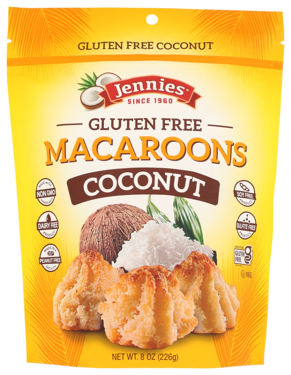 JENNIE'S: Gluten Free Coconut Macaroons, 8 oz