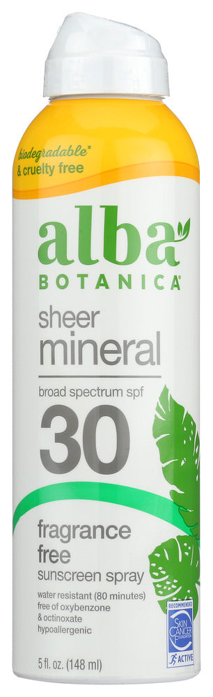 ALBA BOTANICA: Sensitive Mineral Sunscreen SPF 33, 6 oz