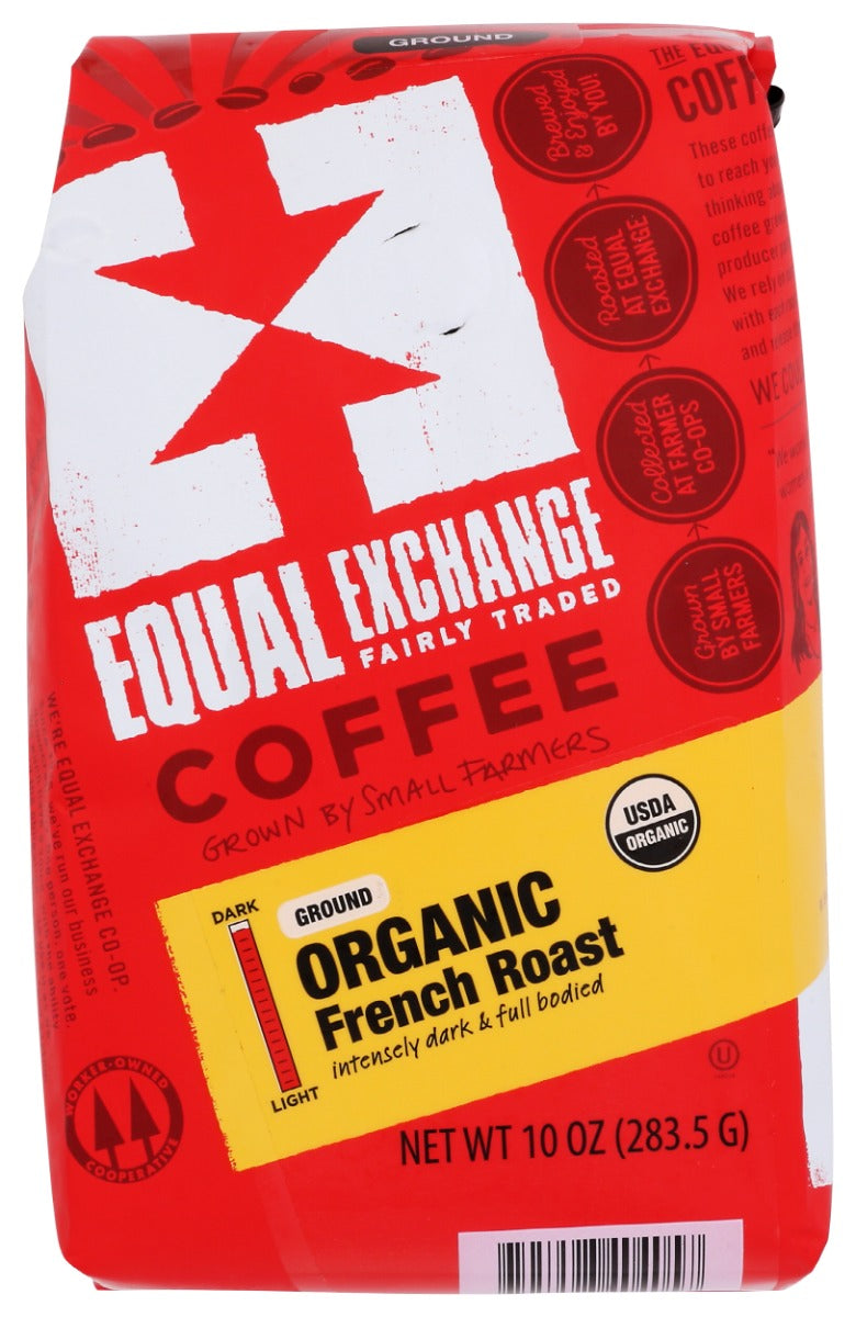 EQUAL EXCHANGE: Coffee Ground French Roast Organic, 10 oz