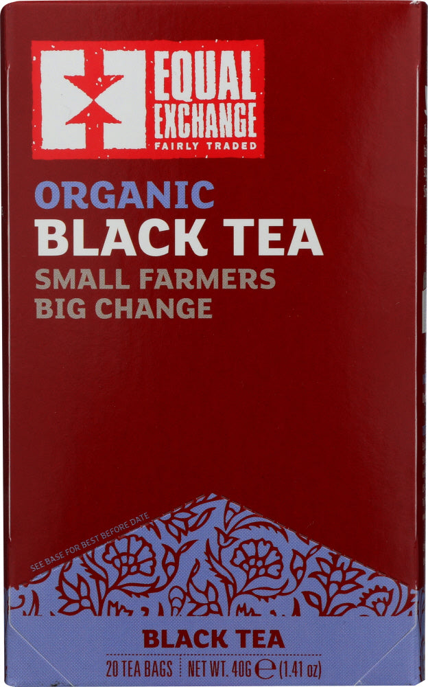 EQUAL EXCHANGE: Tea Black Organic, 20 bg