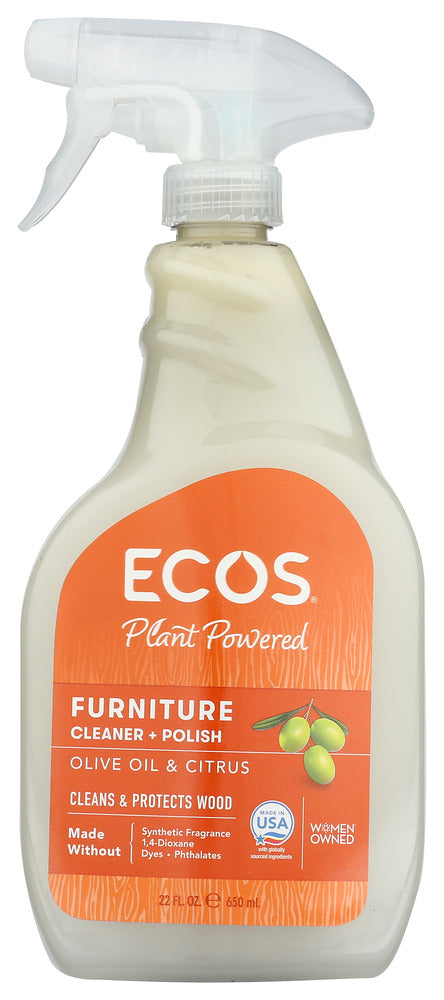 EARTH FRIENDLY: Furniture Polish with Natural Olive Oil, 22 oz