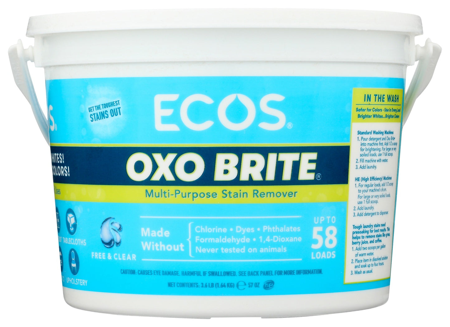 EARTH FRIENDLY: Oxo Brite Non-Chlorine Bleach, 3.6 lb