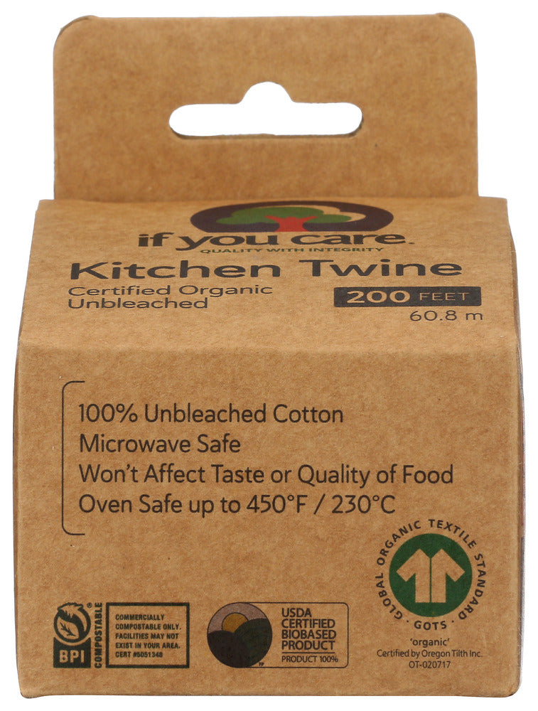 IF YOU CARE: 100% Natural Cooking Twine 200 ft, 1 ea