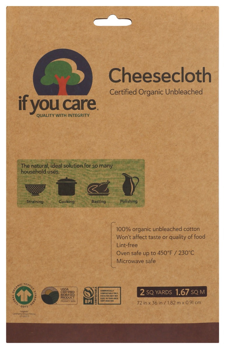 IF YOU CARE: Cheesecloth 2 Square Yards, 1 pc