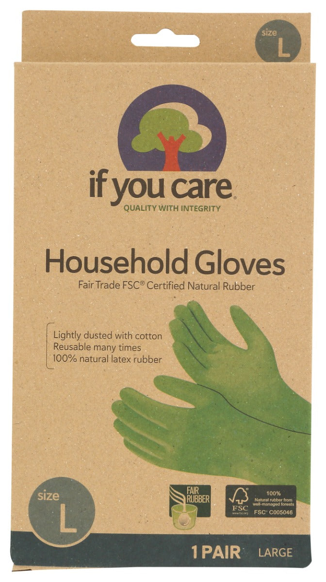 IF YOU CARE: FSC Certified Household Gloves Large, 1 ea
