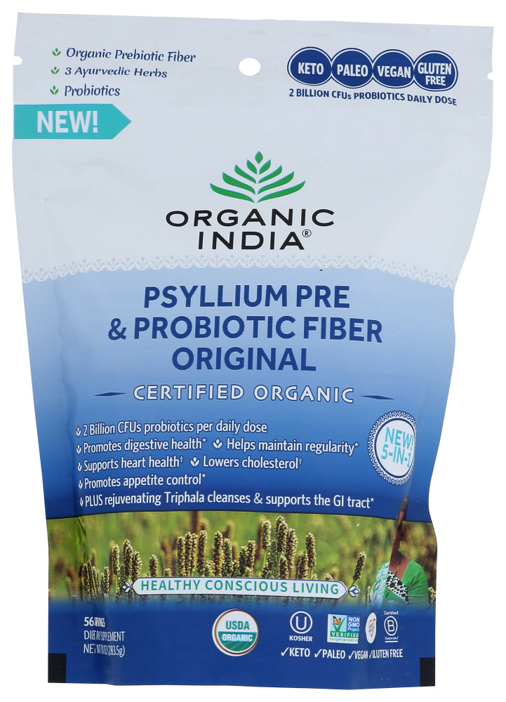 ORGANIC INDIA: Psyllium Preprobiotic Fib, 10 OZ