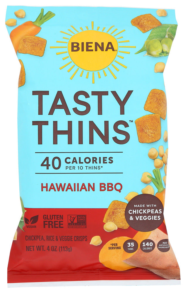 BIENA: Crisps Tasty Thins Hw Bbq, 4 OZ