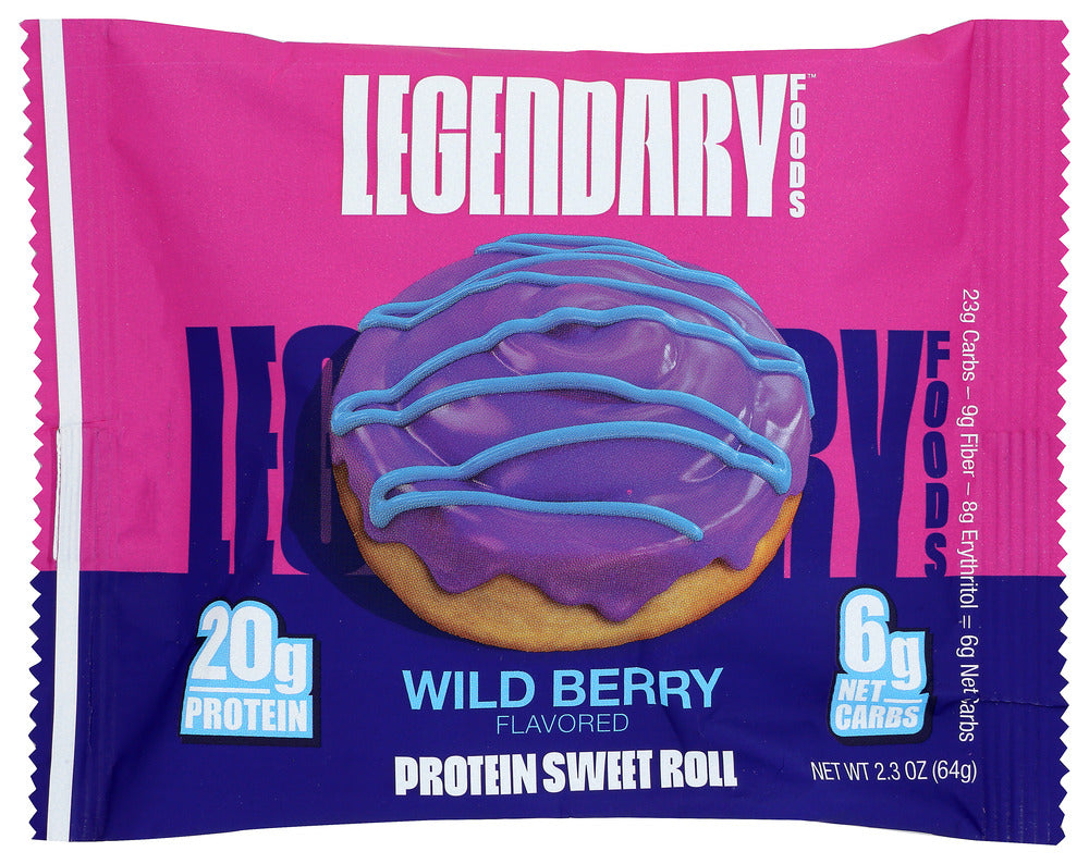 LEGENDARY FOODS: Protein Swt Rolls Wldbry, 2.3 oz