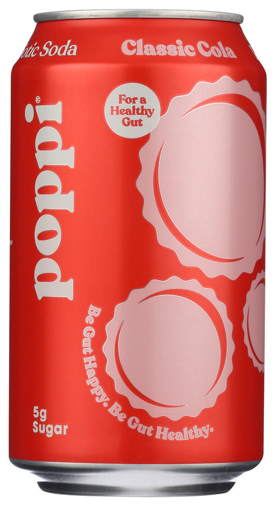 POPPI: Classic Cola Prebiotic Soda, 12 fo