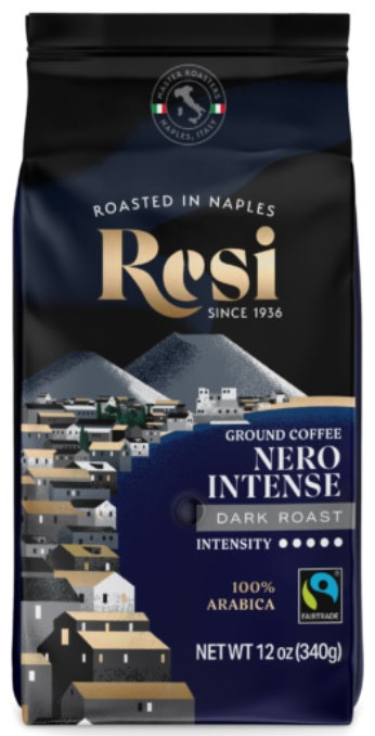 RESI: Ground Coffee Nero Intense Dark Roast Fair Trade, 12 oz