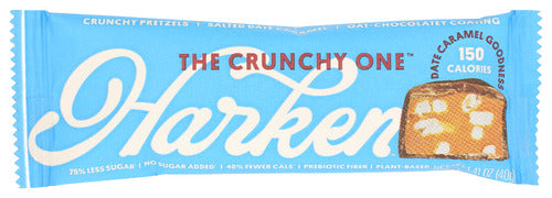 HARKEN: The Crunchy One Dates Chocolate Pretzel Caramel Bar, 1.41 oz