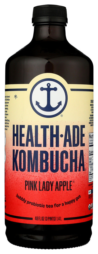 HEALTH ADE: Pink Lady Apple Kombucha, 48 oz