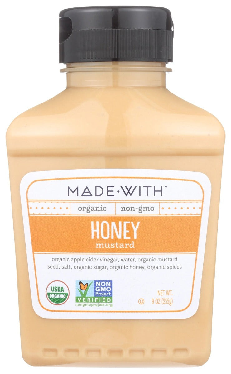 MADE WITH: Organic Mustard Honey, 9 oz