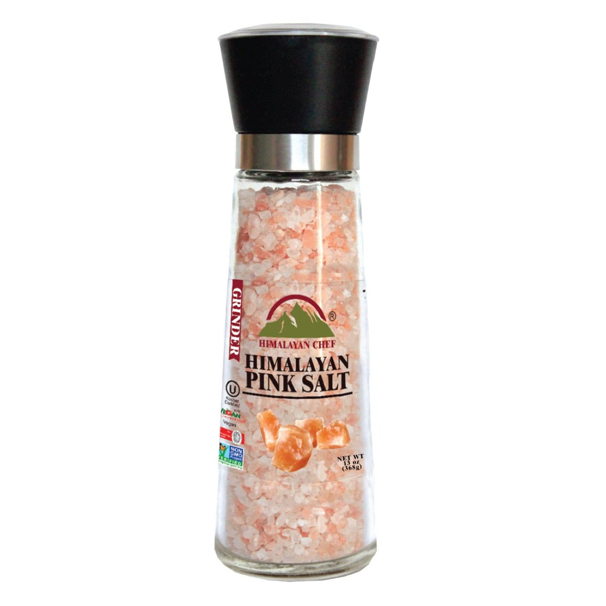 HIMALAYAN CHEF: Grinder Salt Himalayan Pink Re, 13 oz