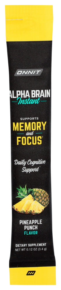 ONNIT: Alpha Brain Pkt Pnppl Pun, 3.9 oz