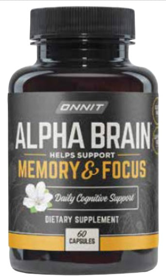 ONNIT: Alpha Brain Memory & Focus Dietary Supplement, 60 cp