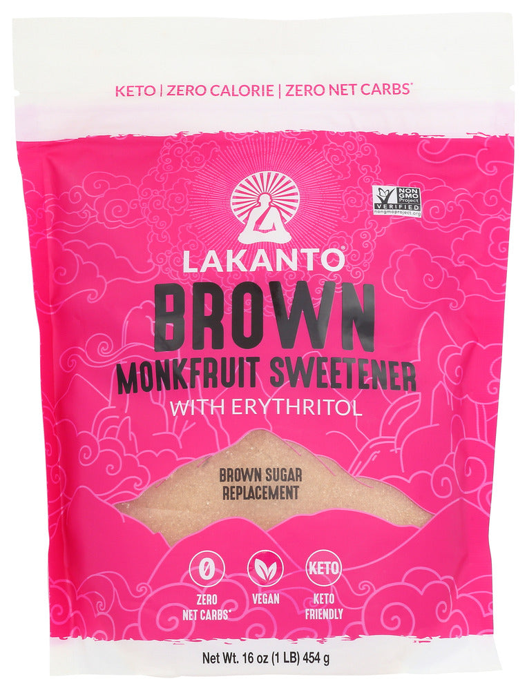 LAKANTO: Sweetener Brown Monkfruit, 16 oz