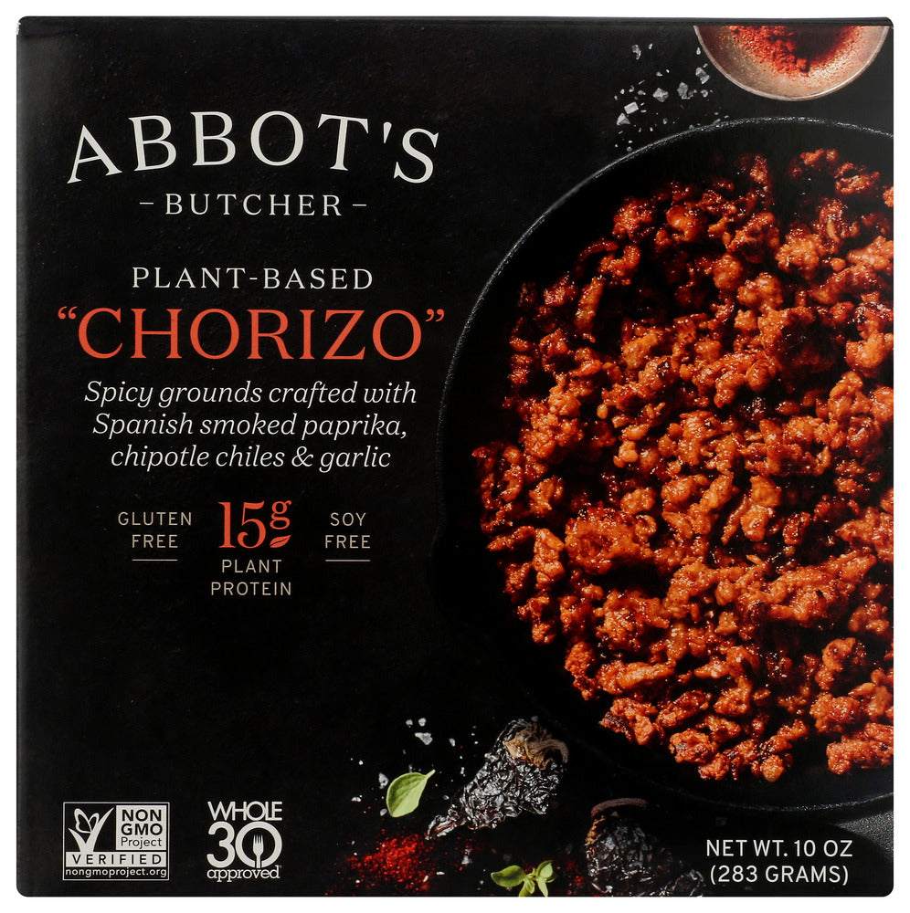 ABBOTS BUTCHER: Plant Based Chorizo, 10 oz