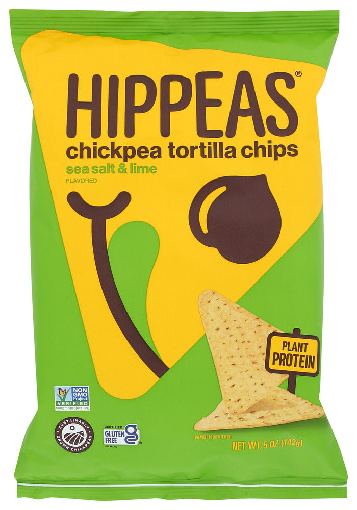 HIPPEAS: Chips Tortilla Sslt Lime, 5 OZ