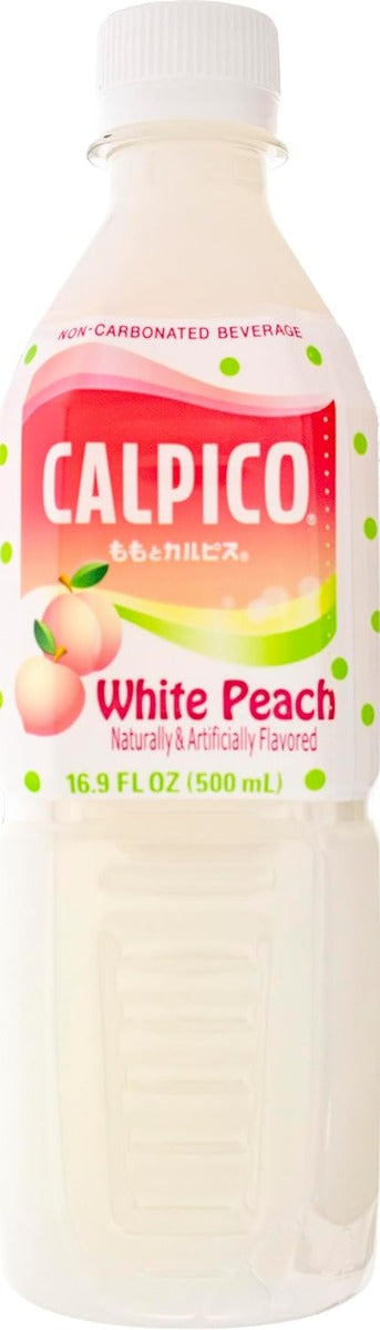CALPICO: Non-Carbonated Soft Drinks White Peach, 16.9 fo