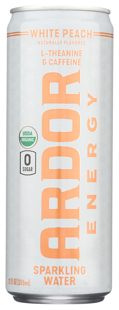 ARDOR ORGANIC INC: Water Sprkl White Peach, 12 fo