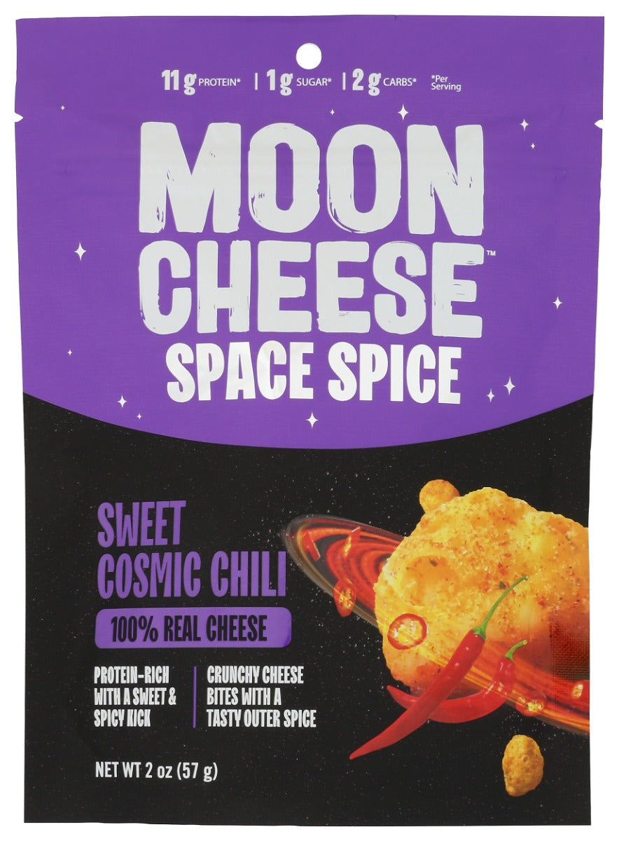 MOON CHEESE: Space Spice Sweet Cosmic Chili Cheese Snack, 2 oz