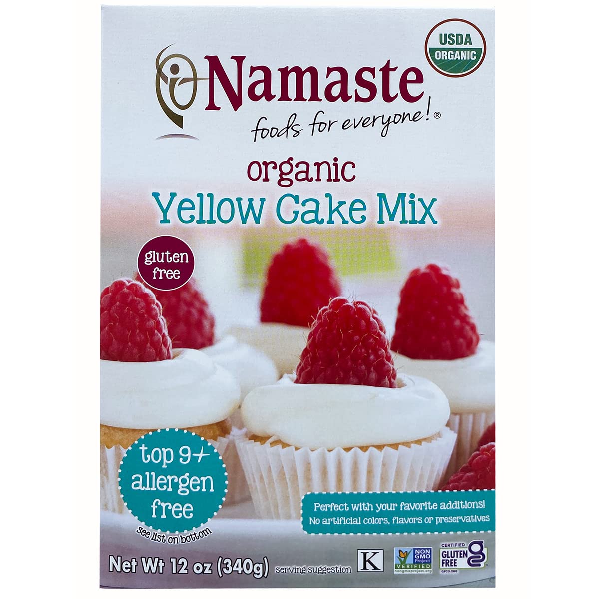 NAMASTE FOODS: Organic Yellow Cake Mix, 12 oz