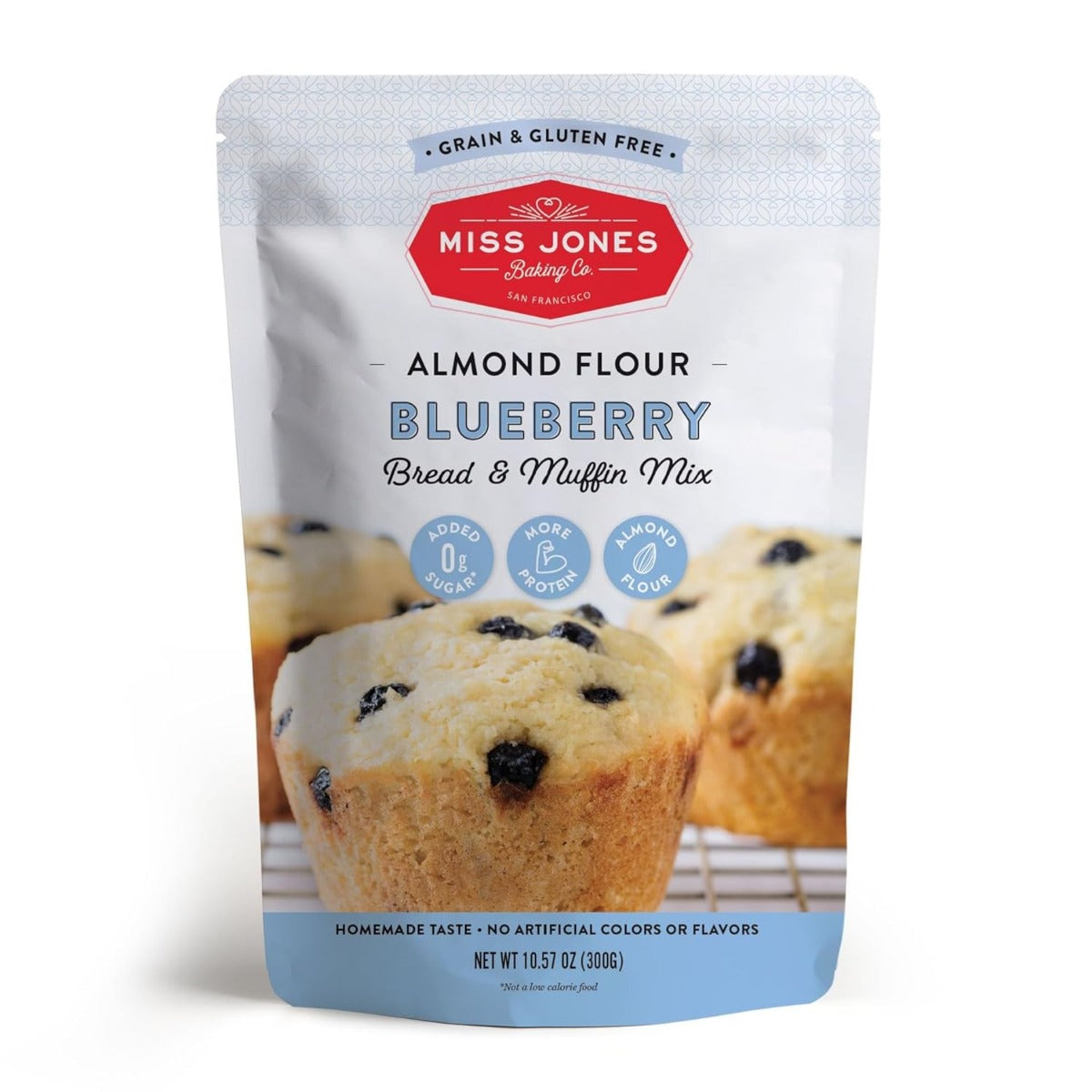 MISS JONES BAKING CO: Blueberry Muffin & Bread Mix, 10.57 oz
