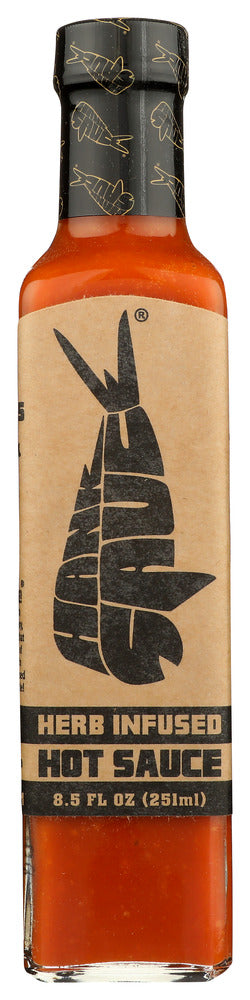 HANK SAUCE: Herb Infused Hot Sauce, 8.5 oz