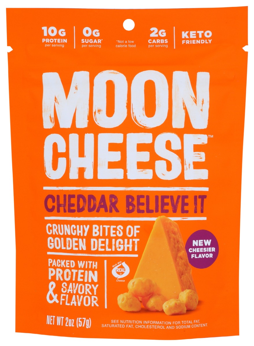 MOON CHEESE: Cheese Dried Cheddar, 2 oz