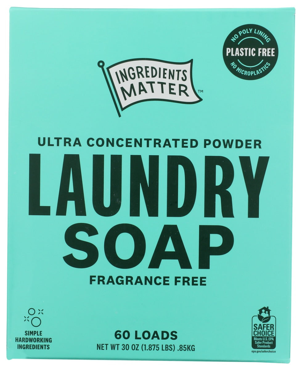 INGREDIENTS MATTER: Fragrance Free Laundry Powder, 30 oz