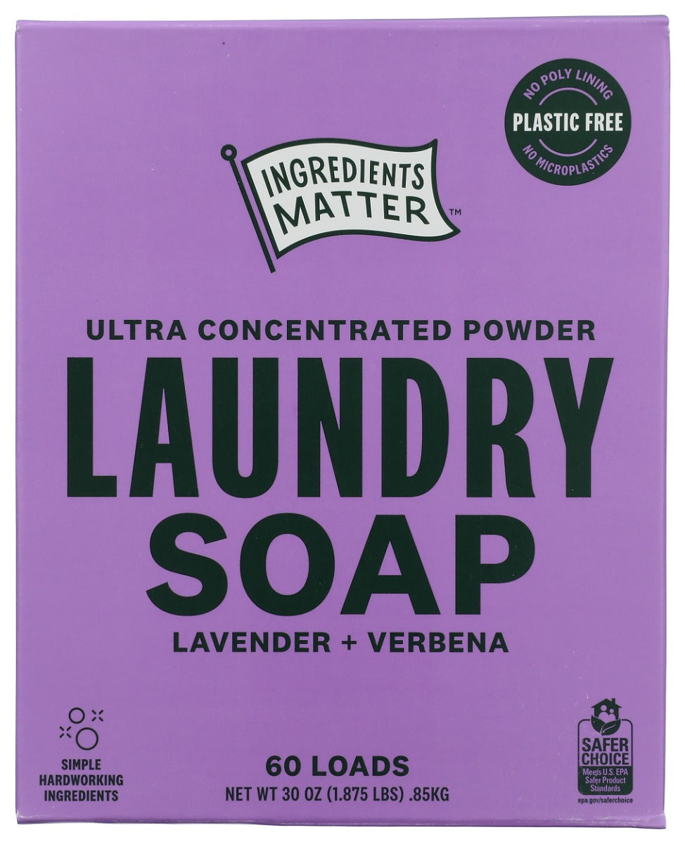 INGREDIENTS MATTER: Lavender Verbena Laundry Powder, 30 oz