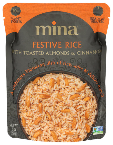 MINA: Festive Rice with Toasted Almonds and Cinnamon, 8 oz