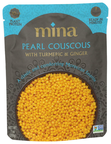 MINA: Pearl Couscous with Turmeric and Ginger, 7 oz