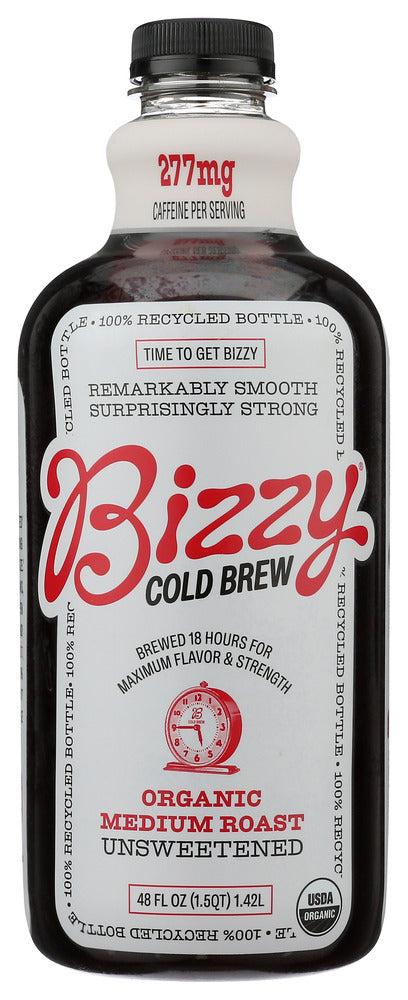 BIZZY COFFEE: Coffee Cold Brew Medium Roast Organic, 48 fo