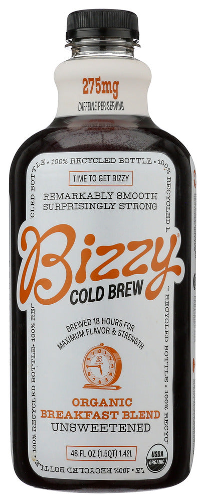 BIZZY COFFEE: Coffee Cold Brew Breakfast Blend Organic, 48 fo
