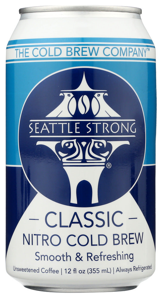 SEATTLE STRONG: Classic Nitro Cold Brew Coffee, 12 fo