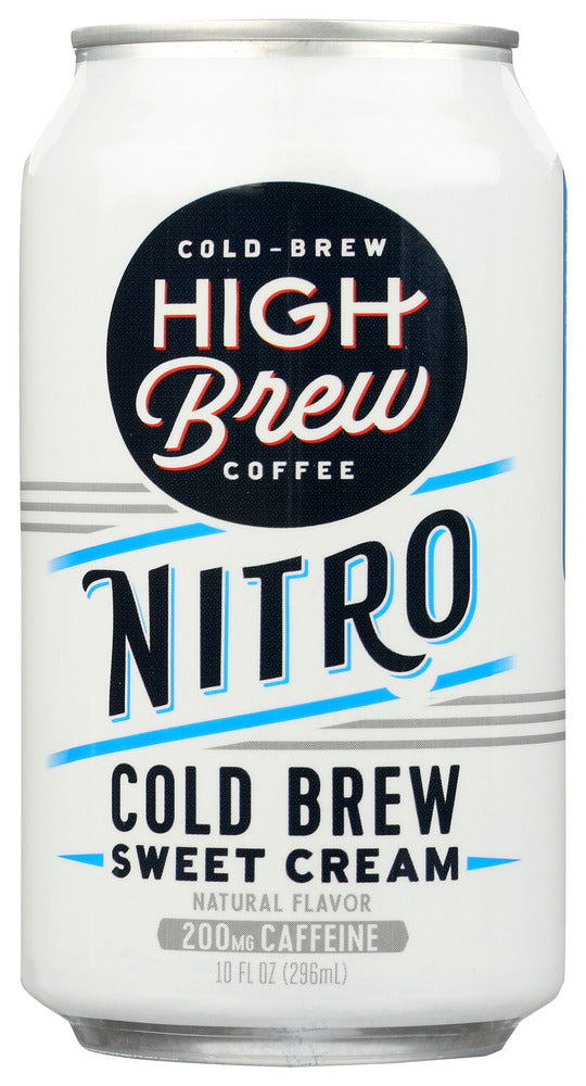 HIGH BREW: Nitro Sweet Cream Cold Brew Coffee, 10 fo