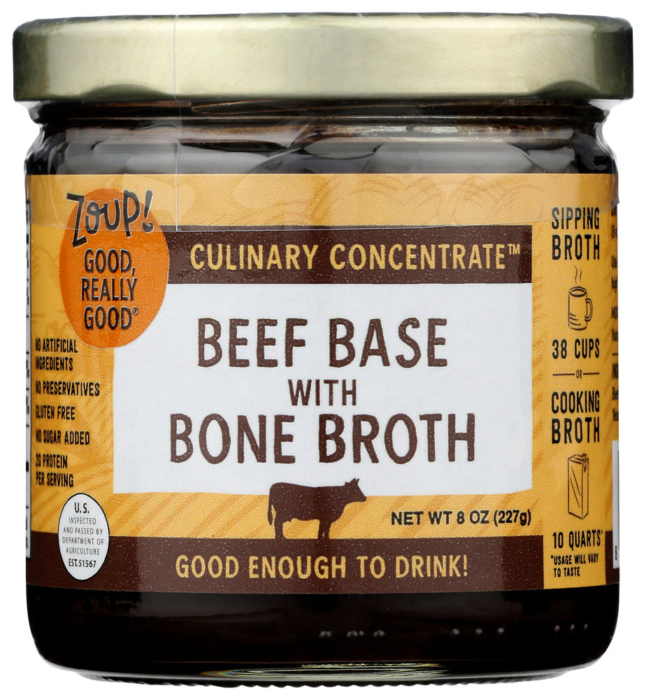 ZOUP GOOD REALLY: Bone Broth Cncrnte Beef, 8 OZ