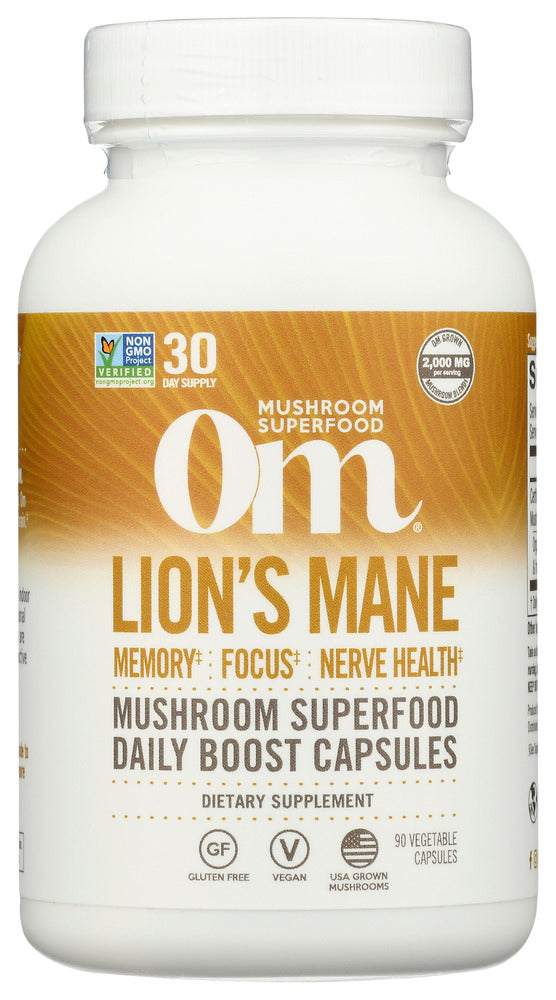 OM MUSHROOM SUPERFOOD: Lion's Mane, 90 cp