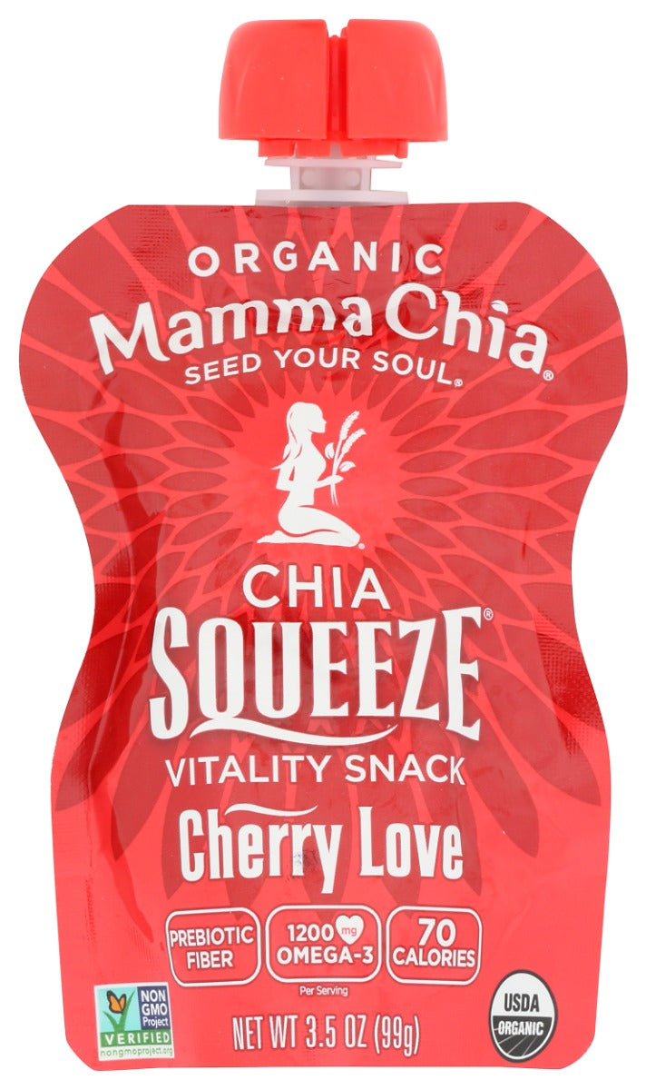 MAMMA CHIA: Organic Chia Squeeze Cherry Beet, 3.5 oz