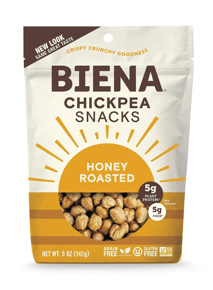 BIENA: Honey Roasted Chickpea Snacks, 5 oz