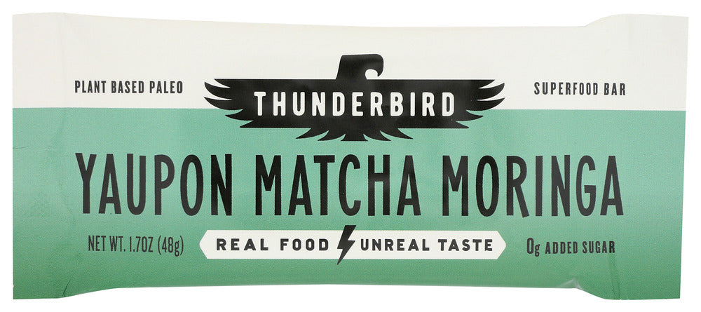 THUNDERBIRD ENERGETICA: Bar Yaupon Mtcha Moringa, 1.7 oz