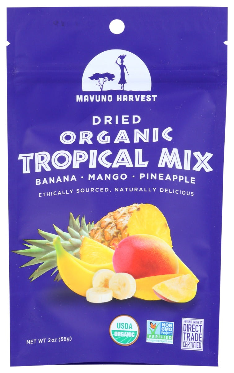 MAVUNO HARVEST: Dried Fruit Organic Tropical Mix, 2 oz