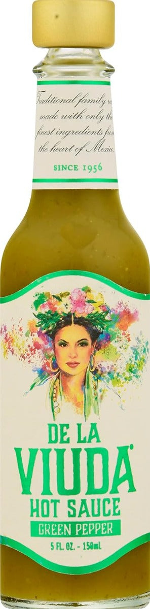 DE LA VIUDA: Hot Sauce Green Pepper, 5 oz
