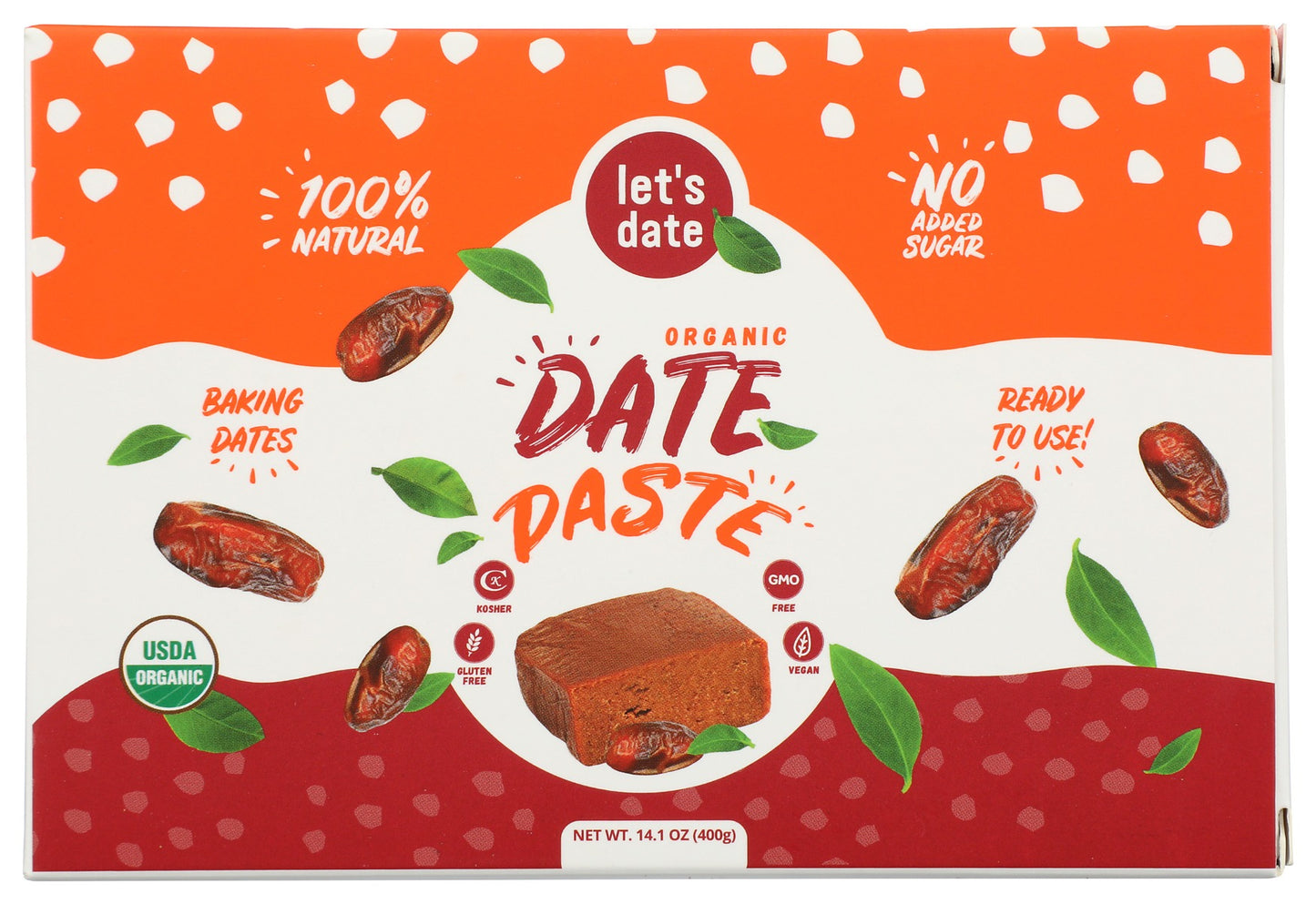 LETS DATE: Organic Date Paste, 14.1 oz