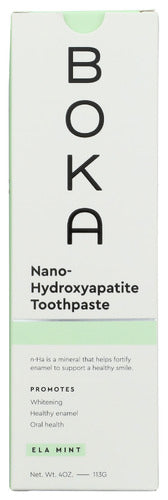 BOKA: Nano Hydroxyapatite Ela Mint Toothpaste, 4 oz